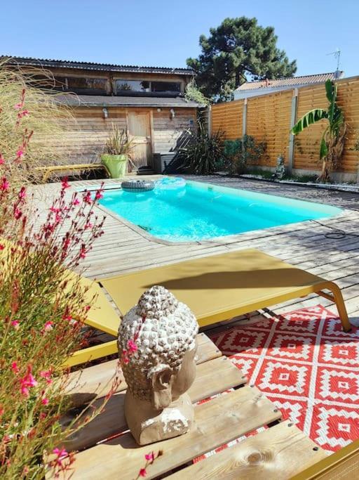 Tiny House Avec Jardin Et Acces Piscine Chauffee Vila Saint-Médard-en-Jalles Exterior foto